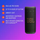 JBL Grip JBLGRIPBLKAM-Z Compact Bluetooth Speaker, Black - Certified Refurbished