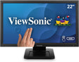 ViewSonic 22" 1080p Single Point Resistive Touch Screen Monitor, 75 Hz, Black - Certified Refurbished