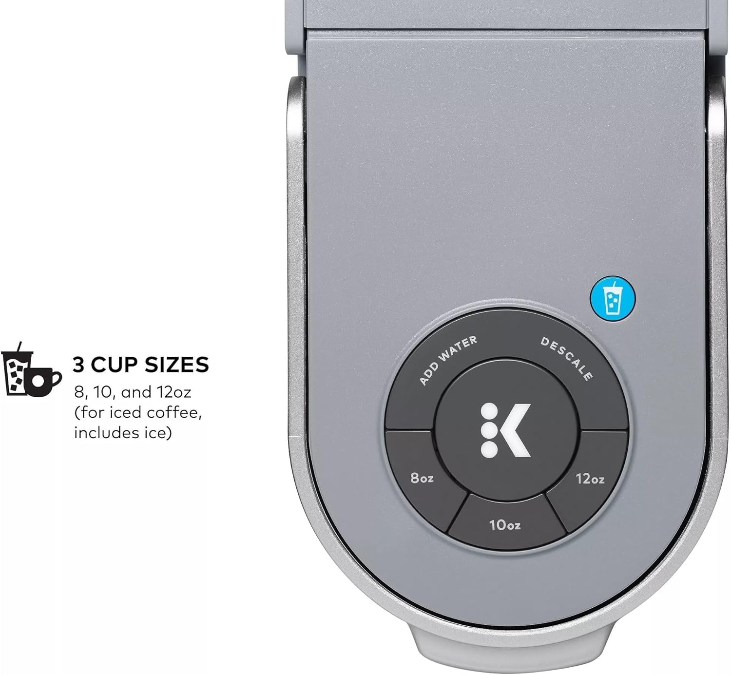 Keurig K-Iced Plus Single Serve Coffee Maker, Artic Gray - Certified Refurbished