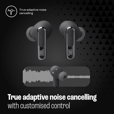 JBL Live Beam 3 True Wireless Bluetooth Earbuds, Black - Certified Refurbished