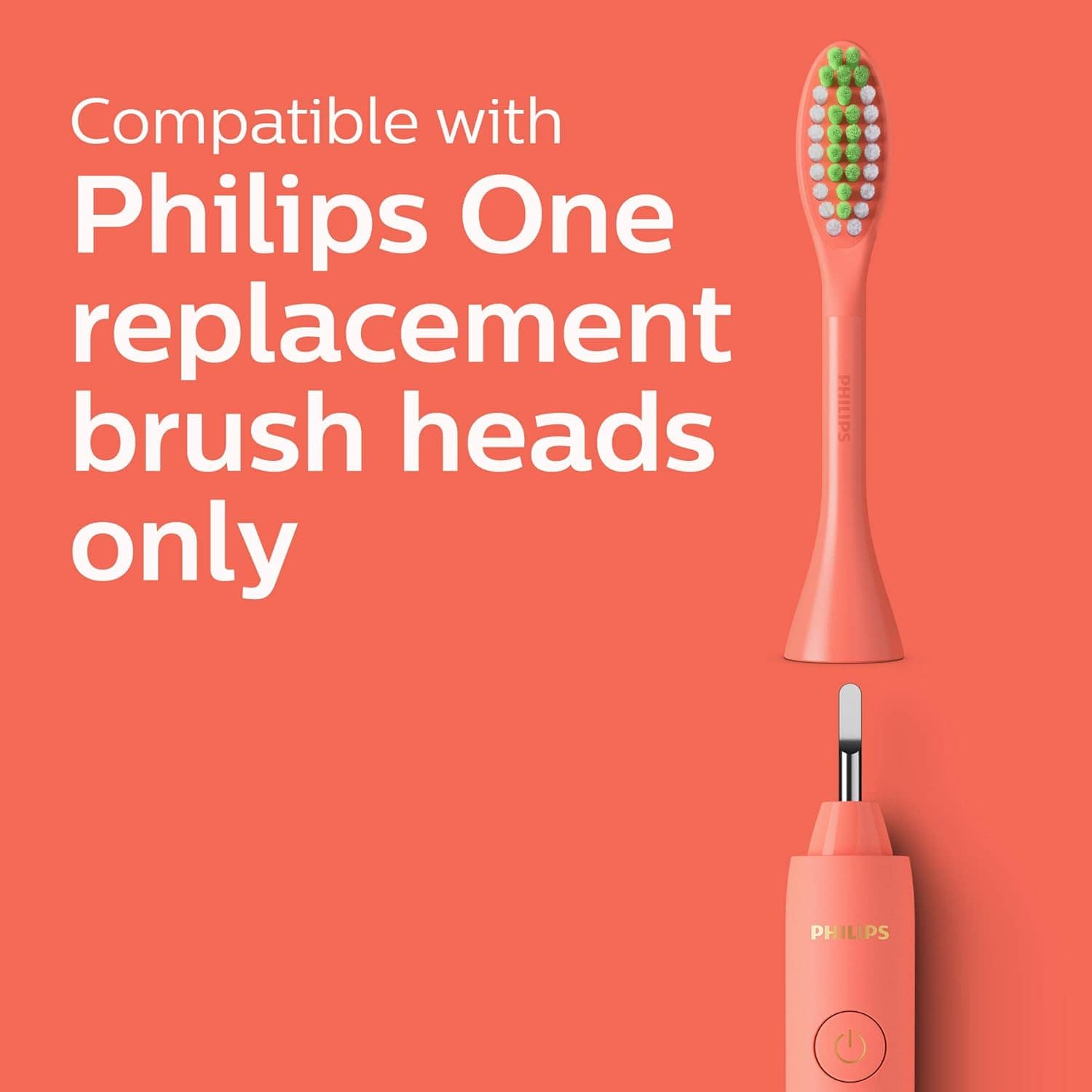 Philips One by Sonicare Battery Toothbrush, Miami Coral
