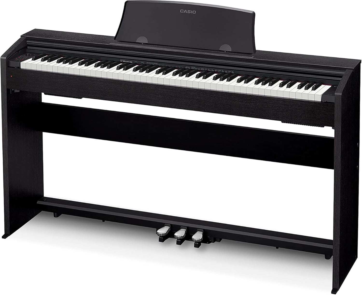Casio Privia PX770BK 88-Key Digital Piano, Tri-Sensor Hammer Action, Damper Resonance, 3 Pedals, Concert Play, Black