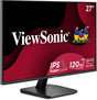 ViewSonic 27 Inch IPS 1080p Monitor with 120Hz, Eye Care, HDMI, DisplayPort, and VGA Inputs for Home and Office - Certified Refurbished