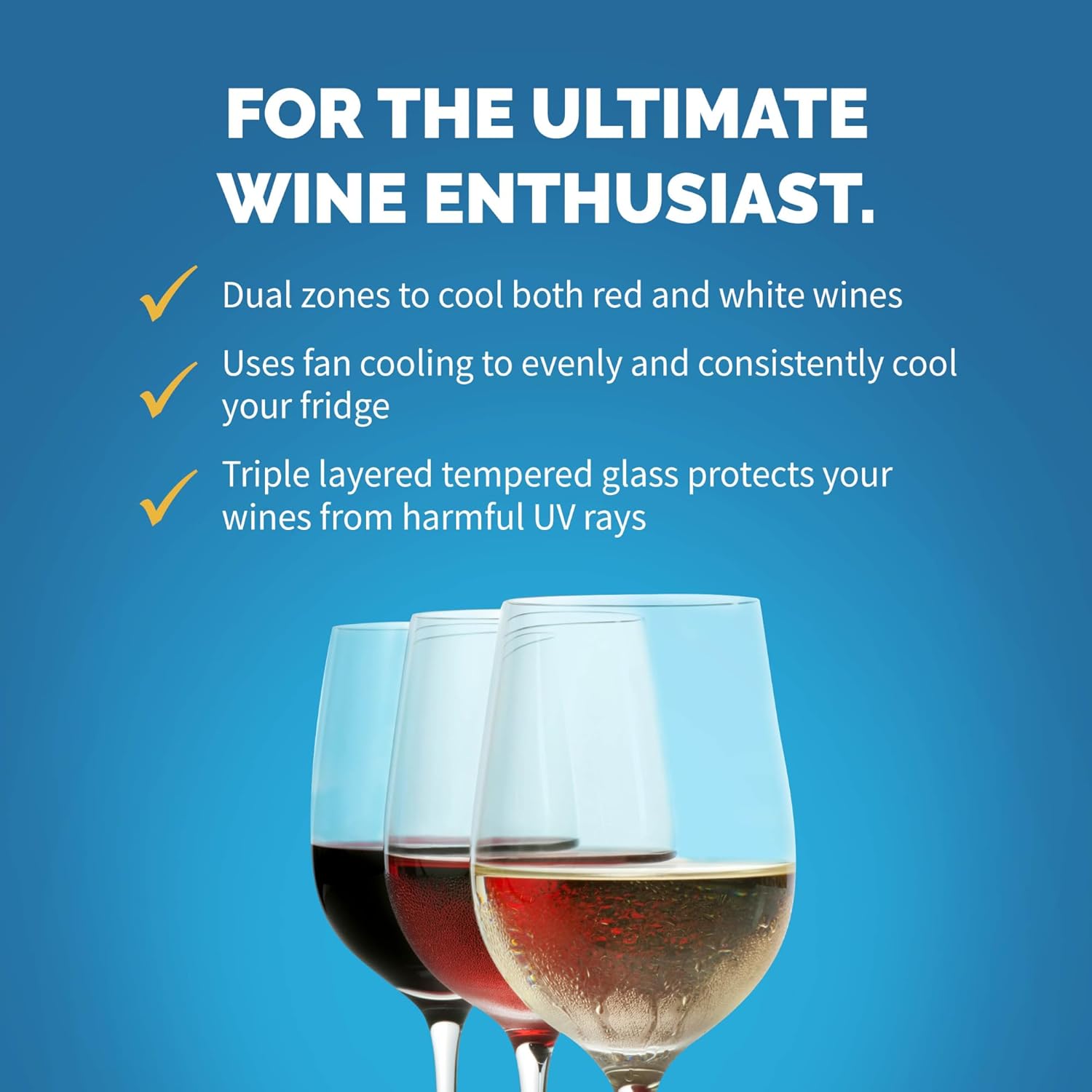 Newair 15" Dual Zone Wine Fridge with Beech Wood Shelves, 29 Bottles, Stainless Steel - Certified Refurbished