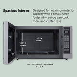 Panasonic 2.2 Cu. Ft. Countertop Microwave Oven, Inverter Technology, Genius Sensor, 1250W, Silver - Certified Refurbished