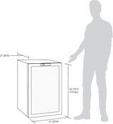 Newair Freestanding Beverage Fridge with SplitShelf, 160 Cans, Stainless Steel - Certified Refurbished