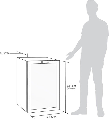 Newair Freestanding Beverage Fridge with SplitShelf, 160 Cans, Stainless Steel - Certified Refurbished