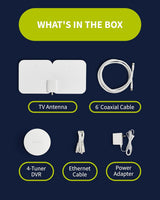 Tablo 4th Gen 4-Tuner Over-The-Air (OTA) DVR with 35-Mile Indoor TV Antenna - Certified Refurbished