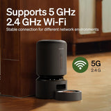 Petlibro Granary Automatic Pet Feeder, 5G Wi-Fi, 5L, Low Food Sensor, Black - Certified Refurbished