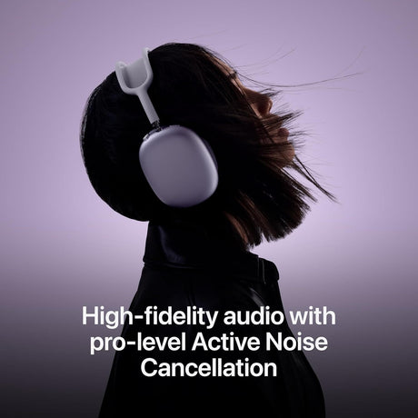 Apple AirPods Max Wireless Over-Ear Headphones, Active Noise Cancellation, Transparency Mode, Personalized Spatial Audio, USB-C Charging, Purple
