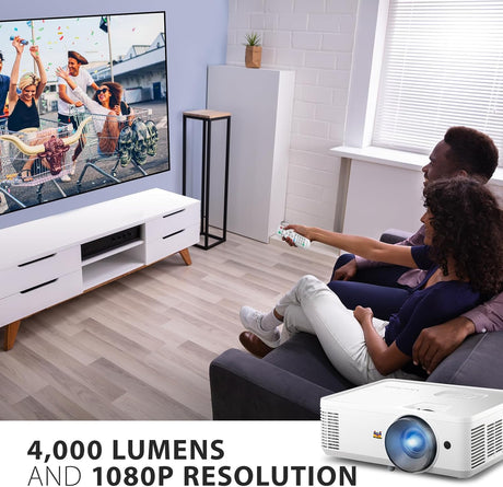 ViewSonic 4000 Lumens High Brightness Projector - Certified Refurbished