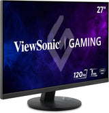 ViewSonic 27" 1080p 1ms 120Hz IPS Gaming Monitor, Black - Certified Refurbished
