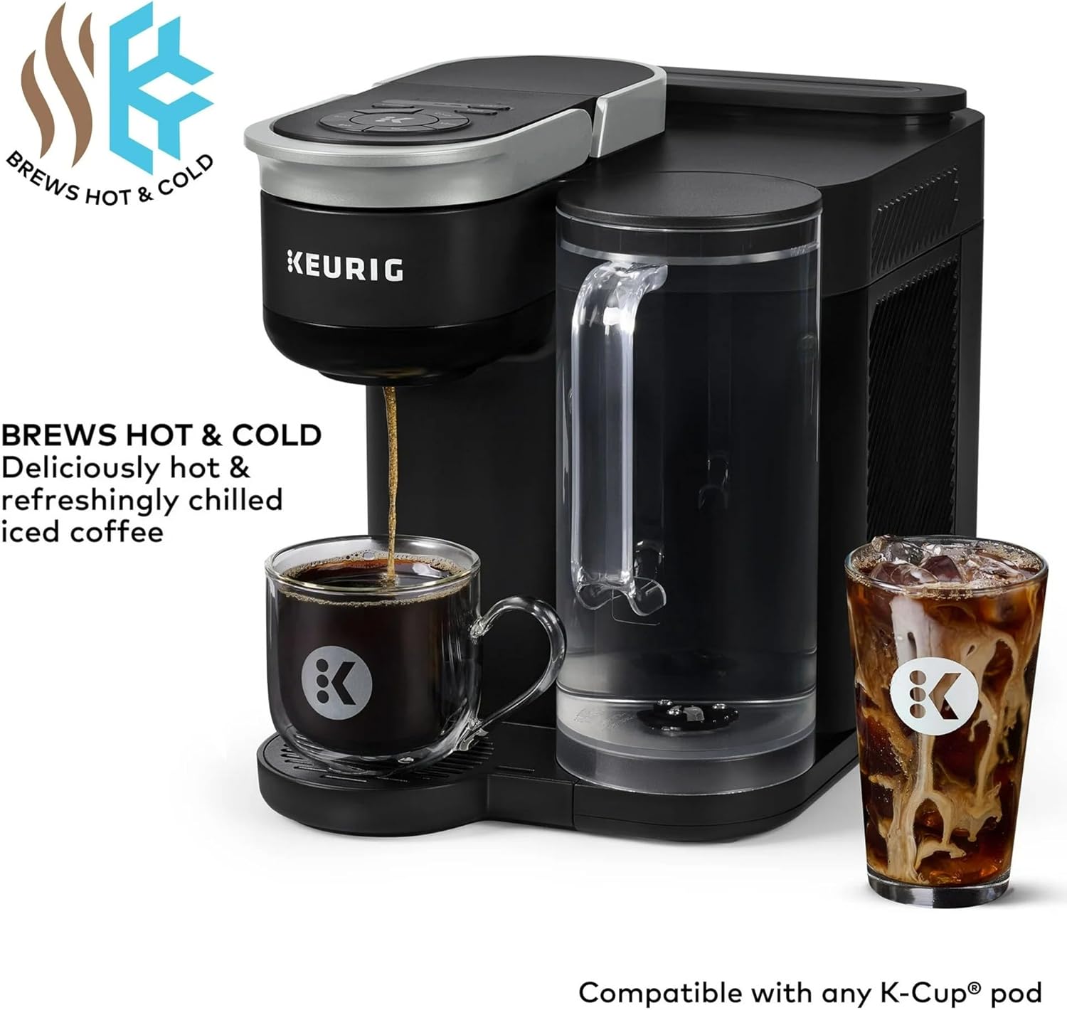 Keurig K-Mini Plus Single Serve K-Cup Pod Coffee Maker, Black - Certified Refurbished