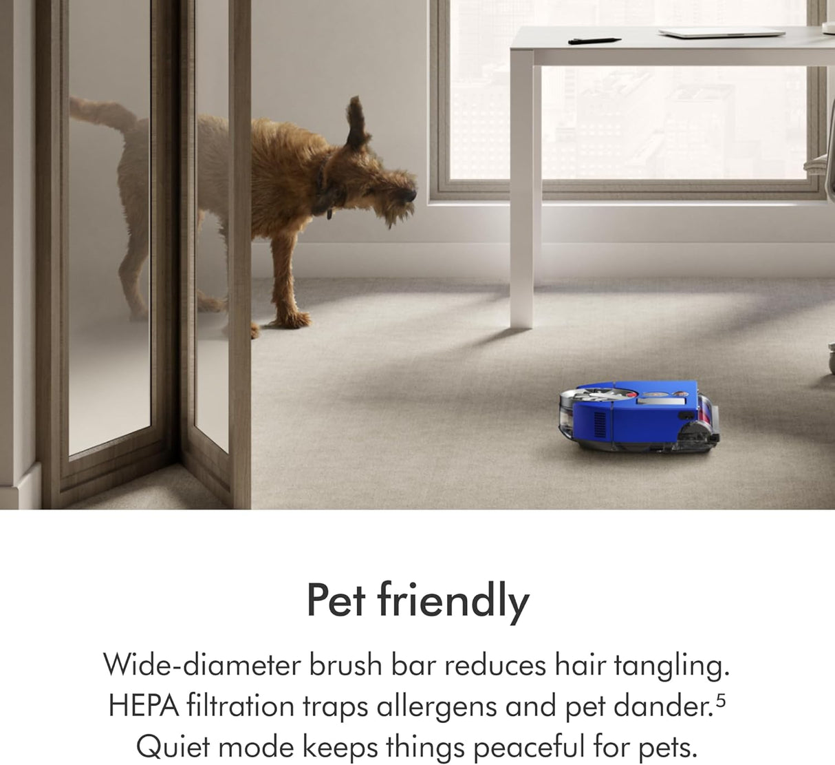 Dyson 360 Vis Nav Robot Vacuum, Intelligent Navigation, Powerful Suction, Smart Cleaning for Home Floors