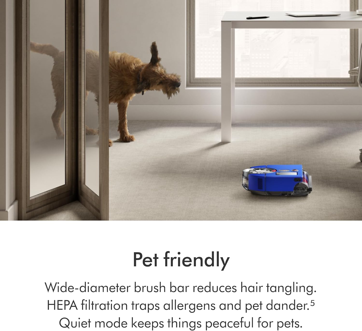 Dyson 360 Vis Nav Robot Vacuum, Intelligent Navigation, Powerful Suction, Smart Cleaning for Home Floors