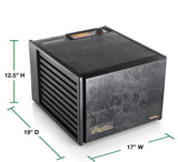 Excalibur Electric 9-Tray Food Dehydrator, Adjustable Thermostat, Accurate Temperature Control, Fast Drying, 15 Sq. Ft. Space, 600-Watts, Black