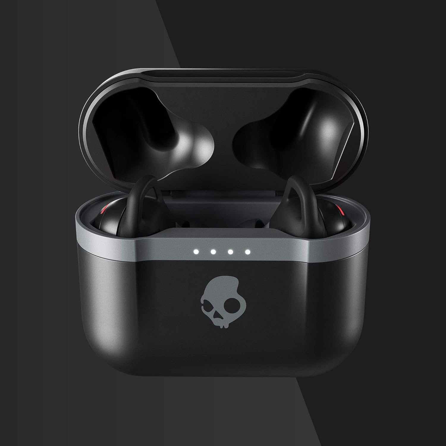 Skullcandy Indy Evo In-Ear Wireless Earbuds, 30 Hr Battery, Microphone, Works with iPhone Android and Bluetooth Devices, Black