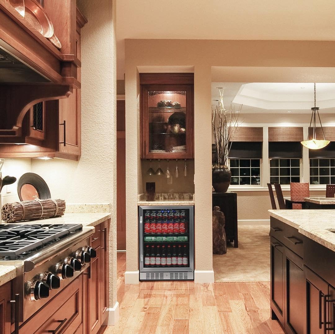 Newair 24" Beverage Fridge, 177 Cans, Stainless Steel - Certified Refurbished