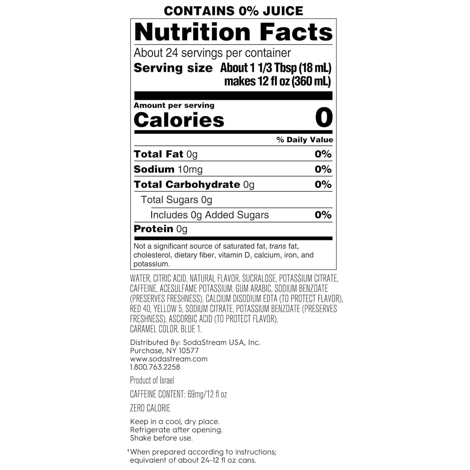 SodaStream MTN Dew Code Red Zero Sugar Drink Mix for Sparkling Water Makers, Pack of 4