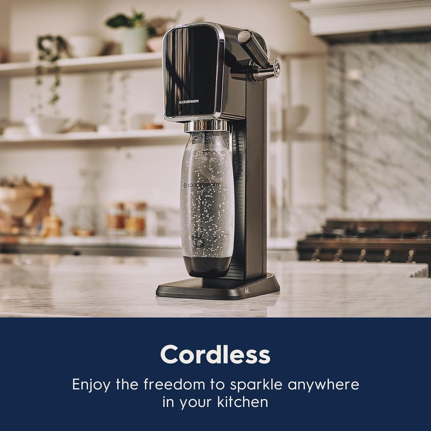 SodaStream ART Sparkling Water Maker Starter Kit, Black