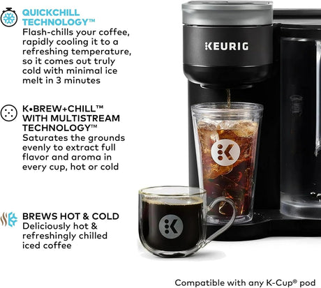 Keurig K-Mini Plus Single Serve K-Cup Pod Coffee Maker, Black - Certified Refurbished