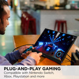 ViewSonic 16" 1080p IPS Portable Gaming Monitor, 144Hz, USB C, Mini HDMI, Black - Certified Refurbished