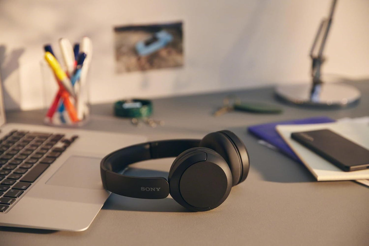 Sony Wireless Headphones with Microphone, Black