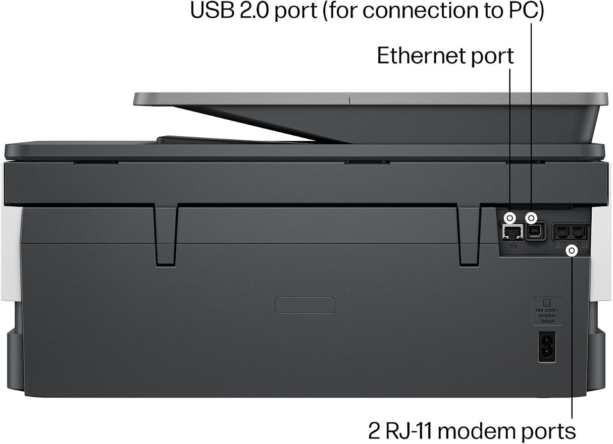 HP OfficeJet Pro 8139e Wireless All-in-One Color Inkjet Printer, Print, Scan, Copy, Fax, Duplex, ADF - Certified Refurbished