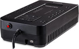 CyberPower Standby UPS Battery Backup and Surge Protector, 900VA/500W, 12 Outlets, 2 USB Charging Ports, Compact - Certified Refurbished