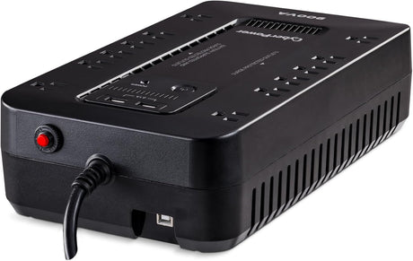 CyberPower Standby UPS Battery Backup and Surge Protector, 900VA/500W, 12 Outlets, 2 USB Charging Ports, Compact - Certified Refurbished