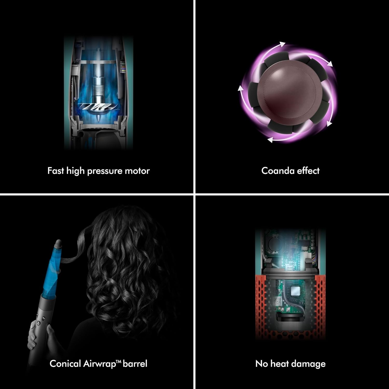 Dyson Airwrap i.d.™ Multi-Styler & Dryer, Bluetooth-Enabled, No Heat Damage, 6 Attachments, For Straight & Wavy Hair