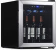 Newair Freestanding Wine Fridge with Digital Thermostat, 16 Bottles, Stainless Steel - Certified Refurbished