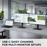 ViewSonic 24 Inch 1080p IPS Docking Monitor with Advanced Ergonomics, 100W USB C - Certified Refurbished