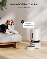 Petlibro Granary Automatic Pet Feeder, 5G Wi-Fi, 5L, Low Food Sensor, White - Certified Refurbished