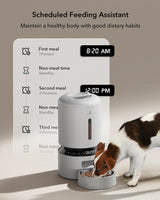 Petlibro Granary Automatic Pet Feeder, 5G Wi-Fi, 5L, Low Food Sensor, White - Certified Refurbished