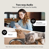 Petlibro Automatic Pet Feeder with Camera for Two Pets, 1080P HD Video with Night Vision, 5G Wi-Fi, 2-Way Audio - Certified Refurbished