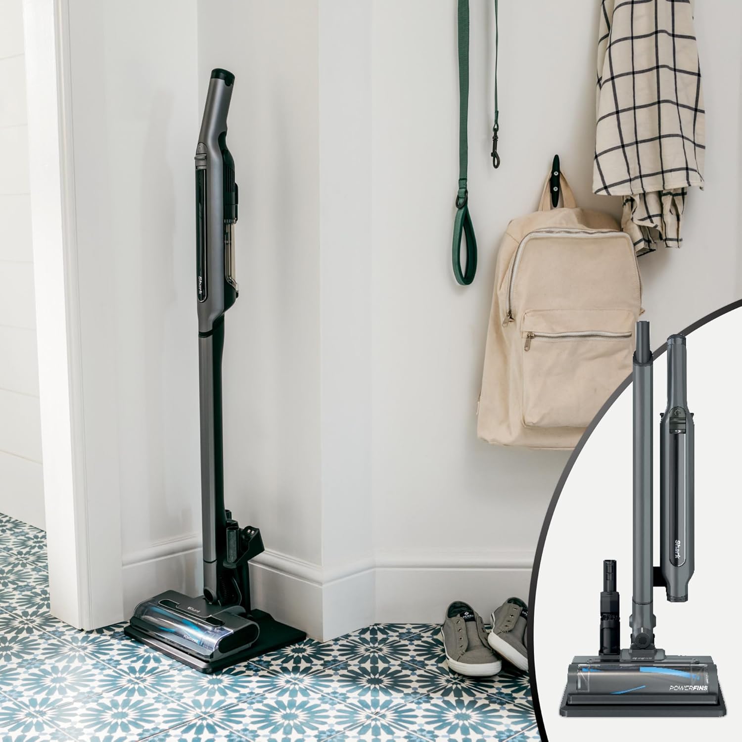Shark Cordless Stick Vacuum with Charging Dock, Boost Mode, Ultra-Lightweight, Grey - Open Box