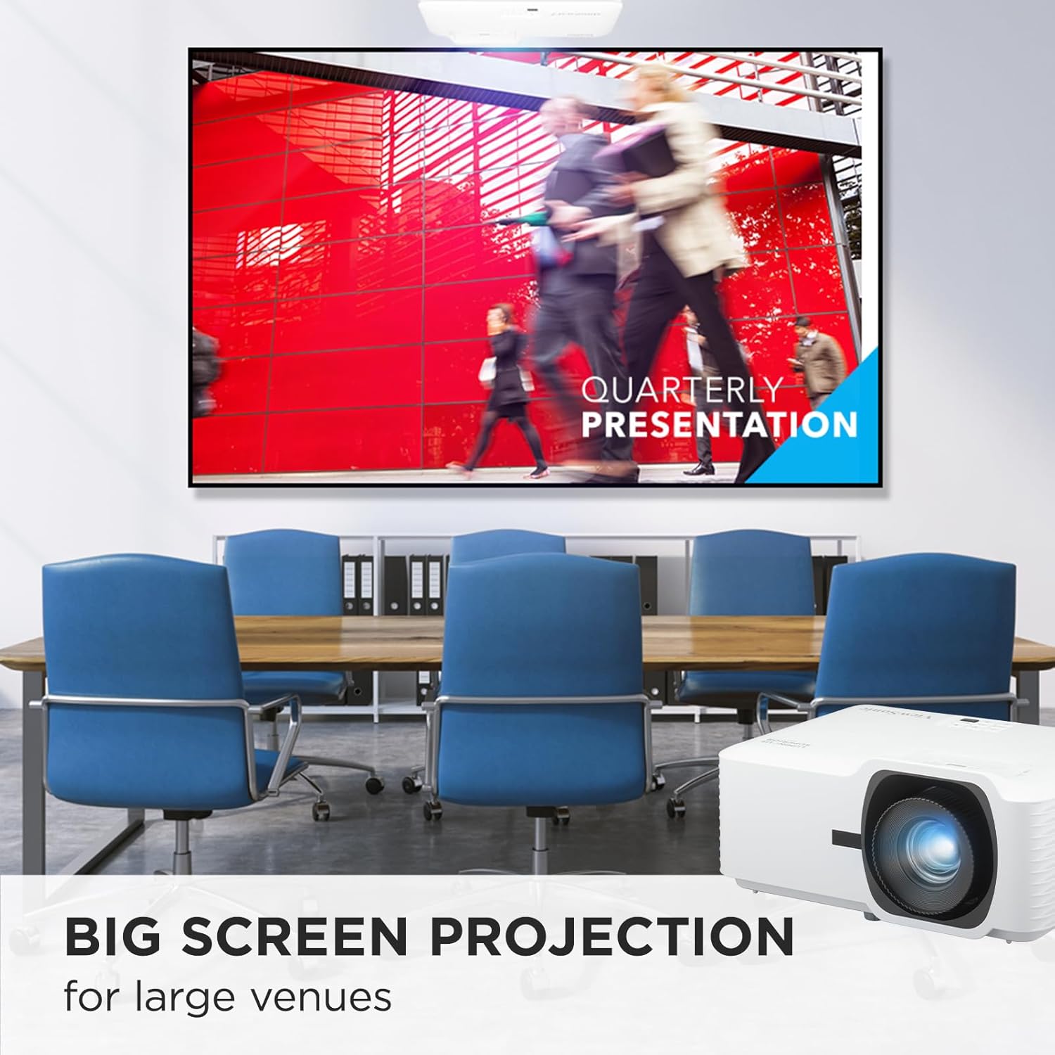 ViewSonic 5000 Lumens 1080p Laser Projector, White - Certified Refurbished