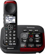 Panasonic Amplified Cordless Phone, 40dB Boost, 100dB Ringer, Hearing Aid Compatible, Link2Cell, 1 Handset, Black - Certified Refurbished