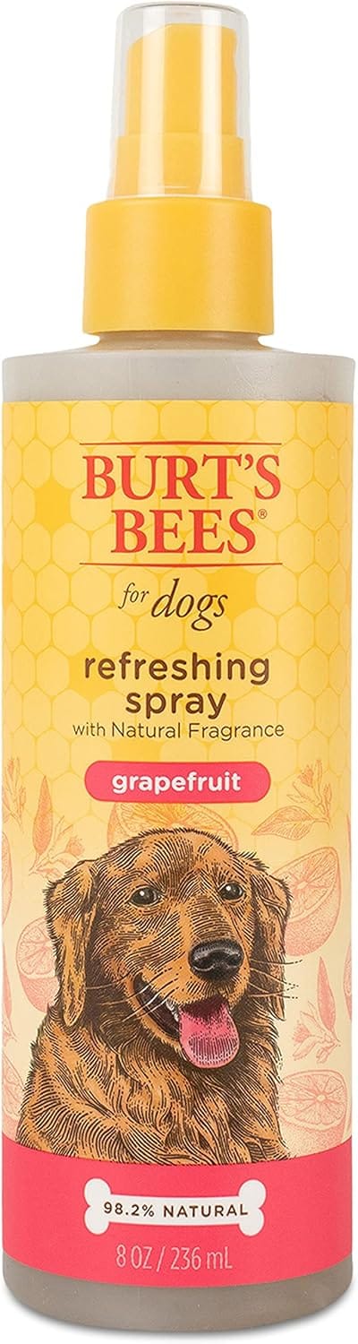 Burt's Bees Dog Refreshing Spray, Grapefruit Scent, pH Balanced, Formulated Without Sulfates and Parabens, 8 oz
