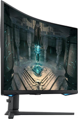 Samsung 27" Odyssey G65B QHD Curved Gaming Monitor, 240Hz, 1ms GTG, HDR600, Gaming Hub, 1000R, AMD FreeSync Premium Pro, Black