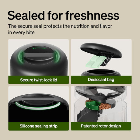 Petlibro Granary Automatic Pet Feeder, 5G Wi-Fi, 5L, Low Food Sensor, Black - Certified Refurbished