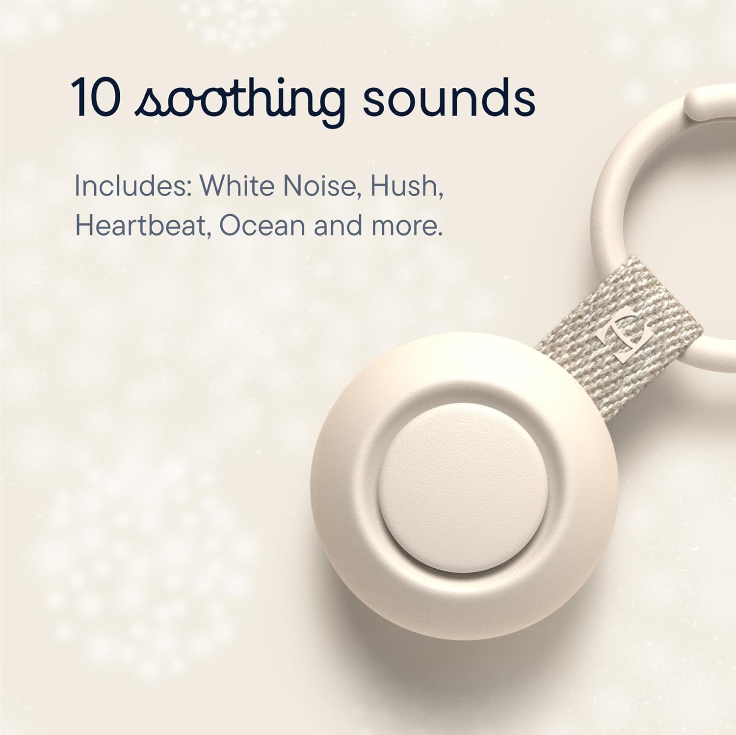 Hatch Go Portable Sound Machine for Babies and Kids, Sleep Soother, 10 Soothing Sounds, White Noise, Travel, Putty - Certified Refurbished