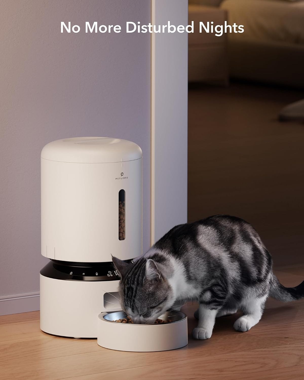 Petlibro Granary Automatic Pet Feeder, 5G Wi-Fi, 5L, Low Food Sensor, White - Certified Refurbished