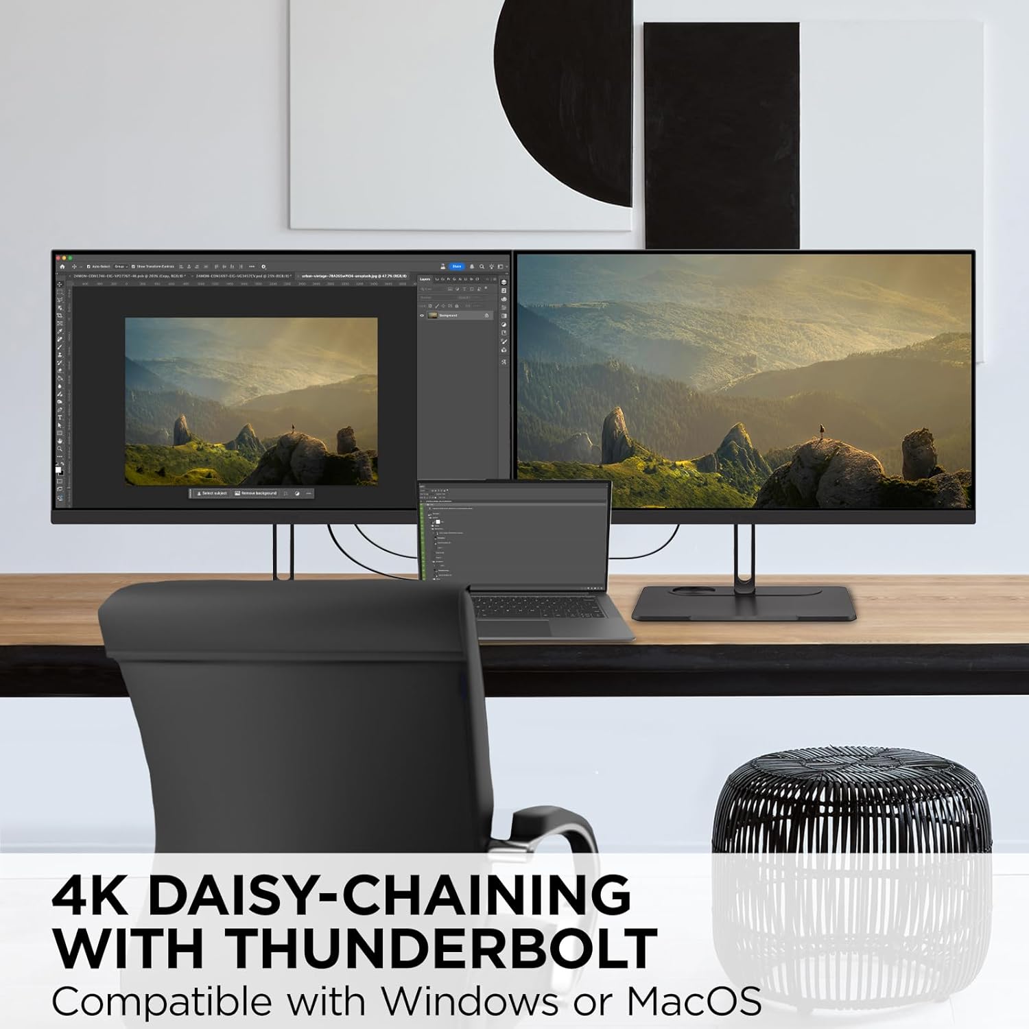 ViewSonic 27 Inch 4K UHD IPS Monitor with Advanced Ergonomics - Certified Refurbished