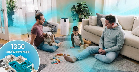 Shark Nanoseal HEPA Air Purifier MAX with Clean Sense, Covers 1350 Sq Ft, Captures 99.98% of Dust & Allergens, White - Open Box