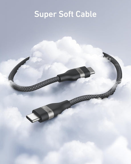 Anker USB-C to USB-C Cable (3 ft / 6 ft, 240W, Upcycled-Braided)