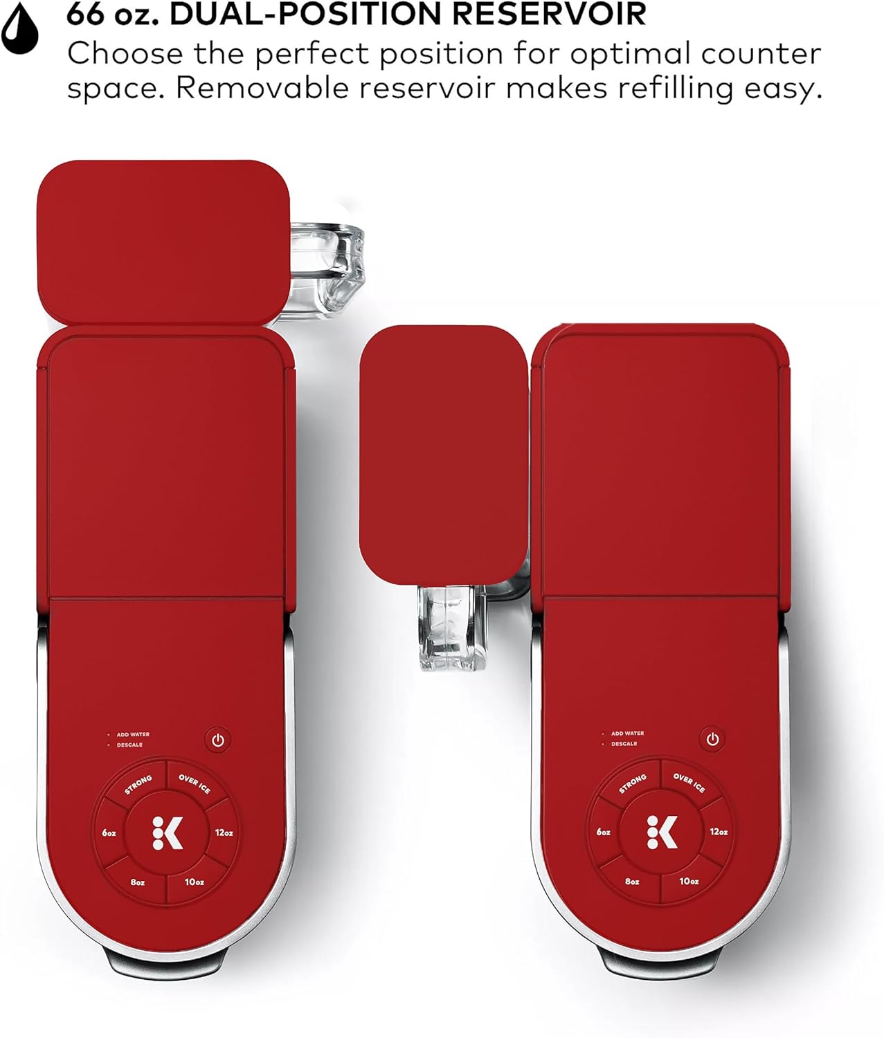 Keurig K-Supreme Single Serve K-Cup Pod Coffee Maker, Red - Certified Refurbished