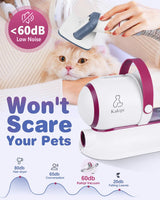 Kakipi Pet Grooming Kit & Vacuum, Includes Clippers, Dryer, Shedding Brush, 1.5L Dust Cup, 2 Filters, Quiet Pet Grooming for Dogs & Cats, Easy to Use
