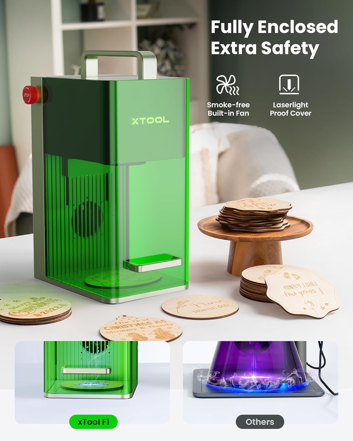 xTool F1 Laser Engraver Fastest Portable IR & Diode Laser Machine - Certified Refurbished